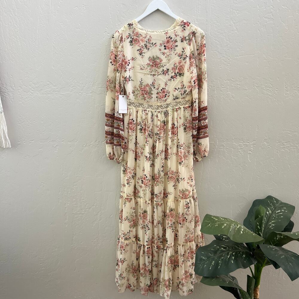 NEW $198 A Collective Story Boho Floral Printed Maxi Dress - Picture 4 of 6